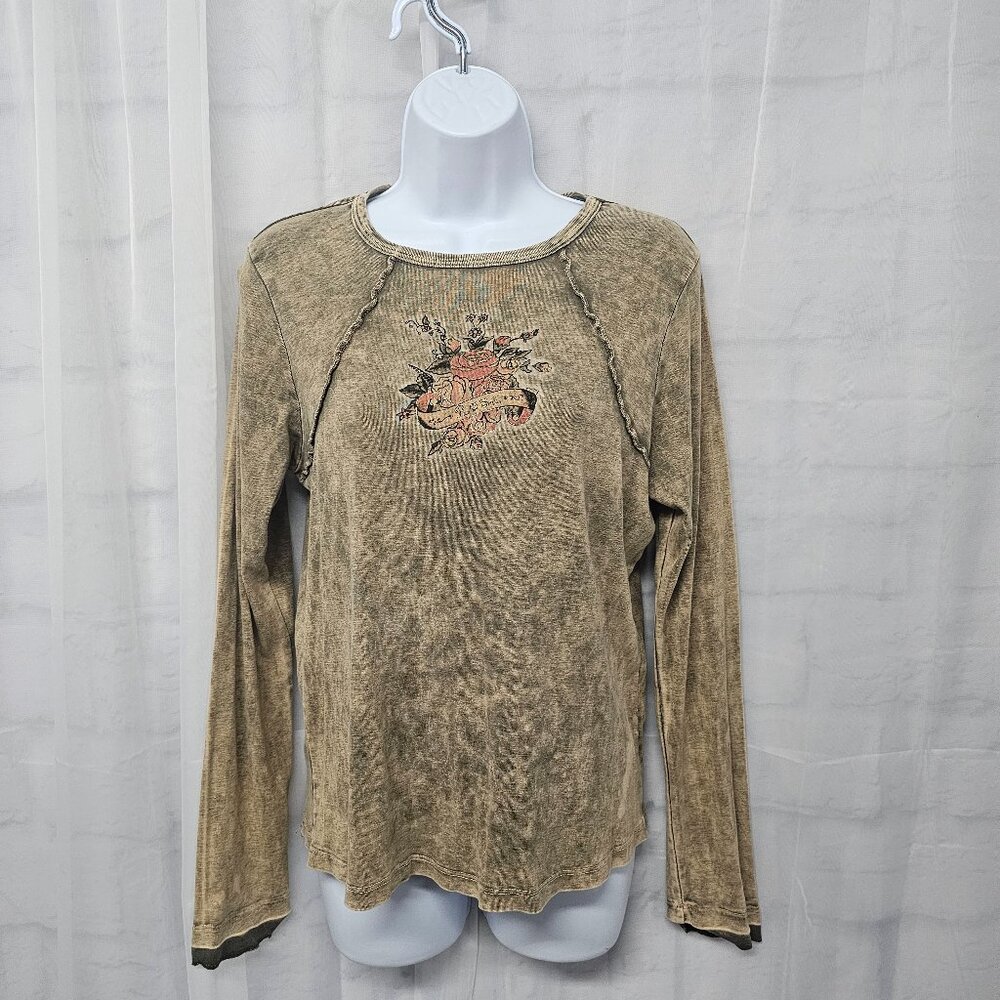 ONE WORLD Grunge y2k Top